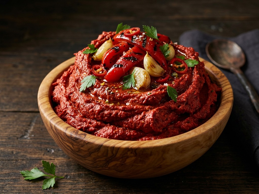 Fetakaas met pikante rode chili