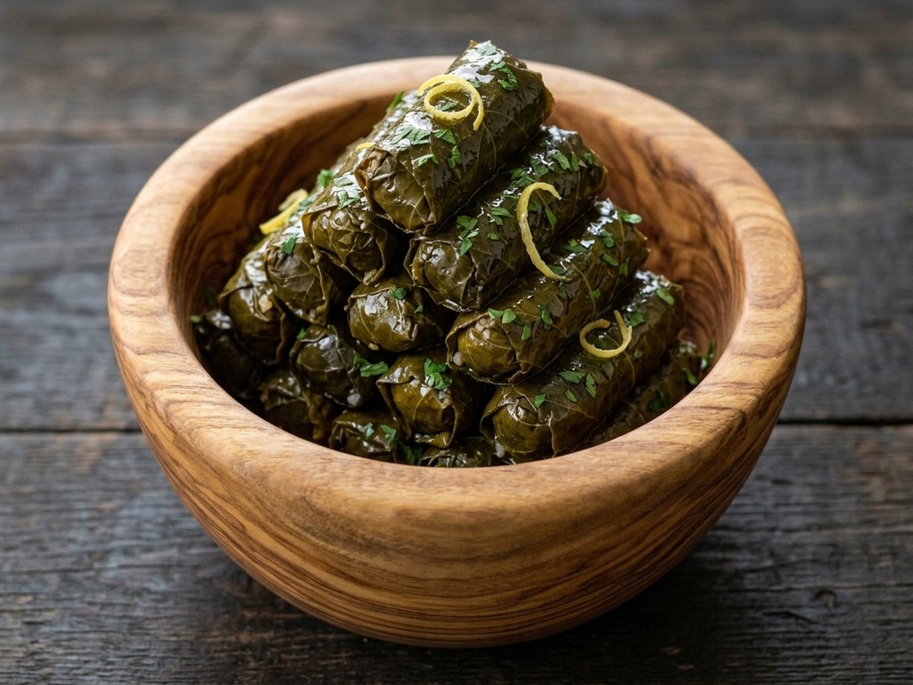 Dolmades (gevulde druivenbladeren)