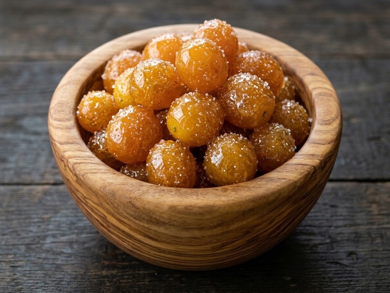Aromatische gedroogde kumquats