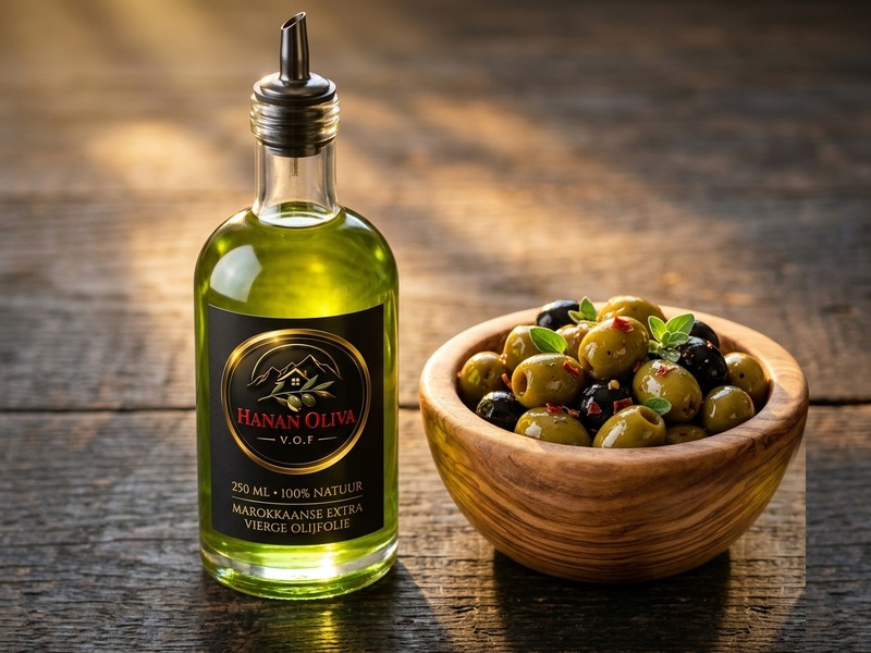 Marokkaanse Extra Vierge Olijfolie (250 ml – 100% Natuur)