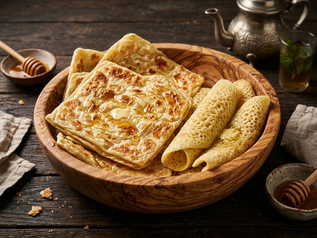 Versgebakken Marokkaanse Pannenkoeken (Msemen)